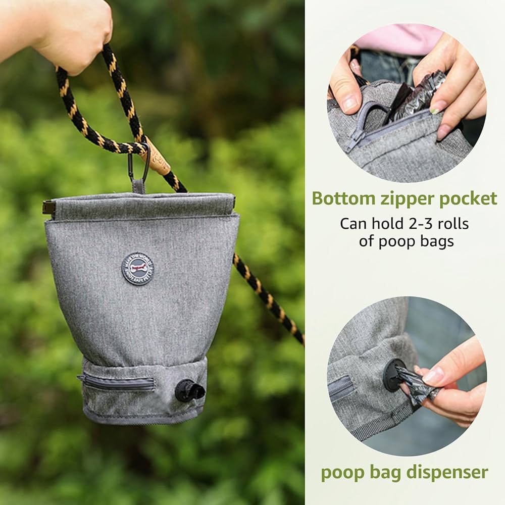 What Is A Dog Backpack Yealay Puppy Dog Saddlebag Outdoor Dog Poop Bag Dispenser Treat Pouch, Dog Saddle Bag Backpack Harness With Lead D-Ring, Small Dogs To Wear Saddle Bags For Hiking