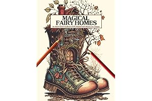 Magical Fairy Homes: A Serendipitous Coloring Haven for Adults