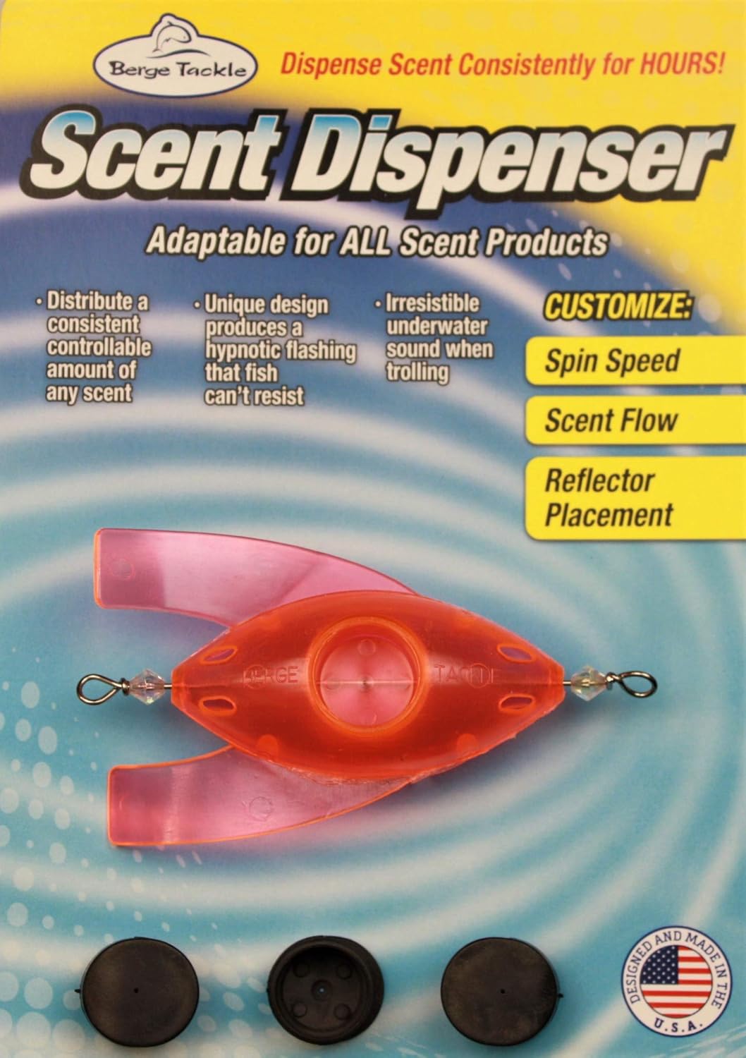 Berge Tackle Fishing Lure Scent Dispenser Scent, Sight