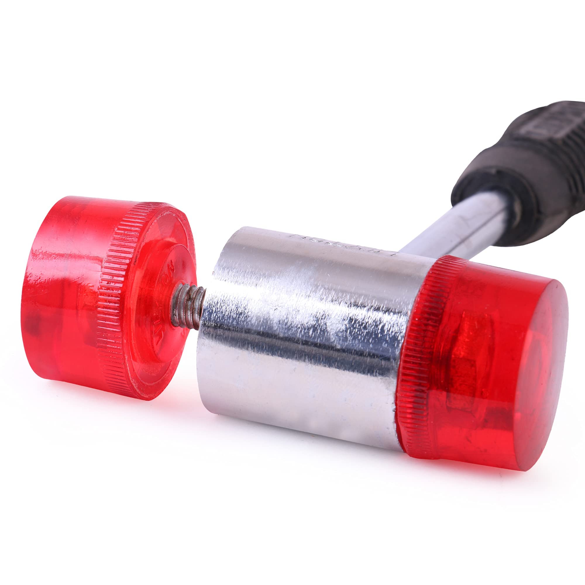LOVELY LILYTON 40 mm Head Nylon Hammer Soft Face Hammer with Steel Handle Rubber Grip For Soft Impact Pack of 1 2