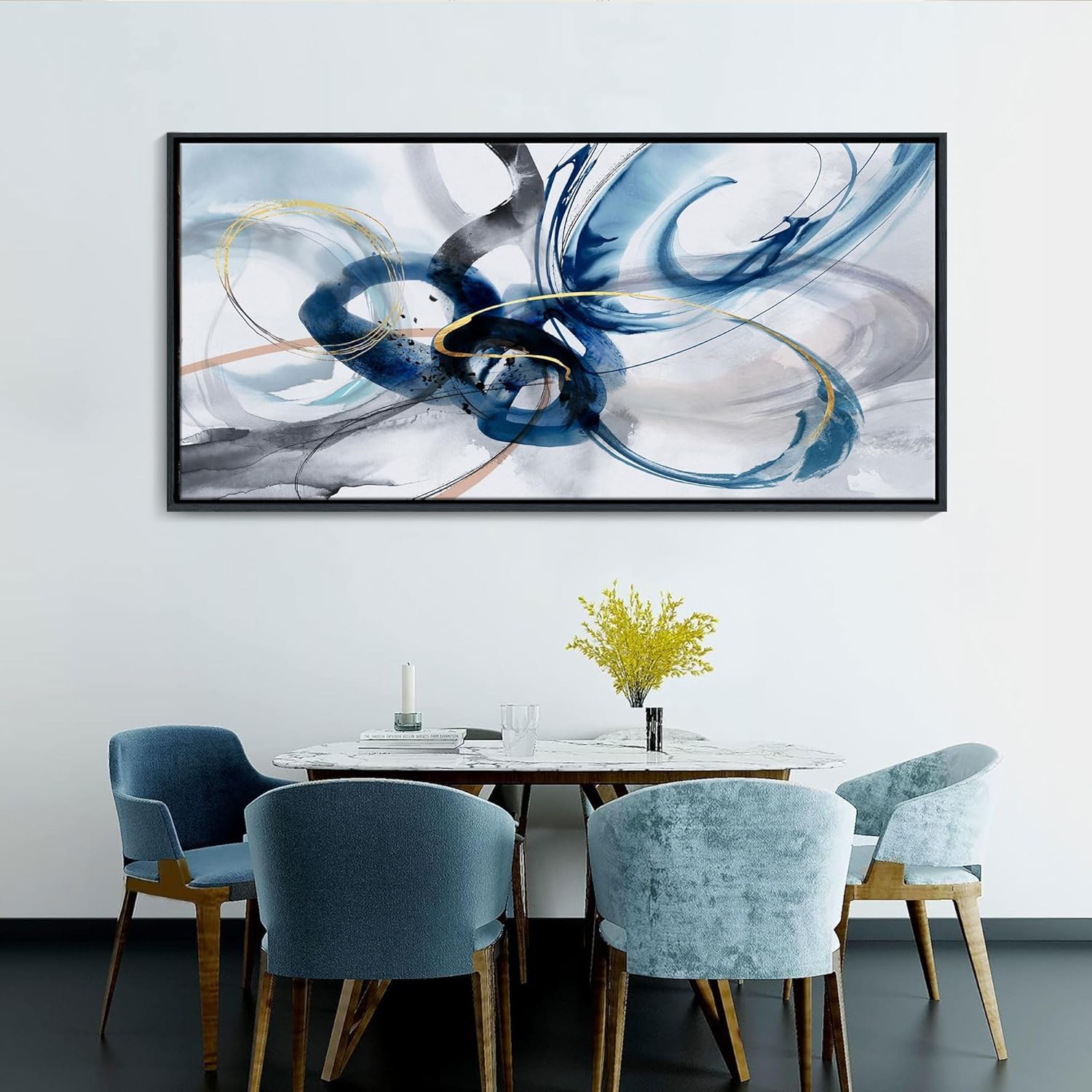 lianyibo Large Wall Art - Abstract Big Canvas Picture Wall Decor Living Room Artwork for Walls Bedroom Office Decoration(70x140/Frameless)