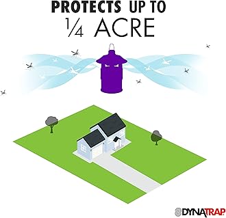 DynaTrap DT160-TUNSR 1/4 Acre Mosquito Trap & Flying Insect Trap – Kills Mosquitoes, Flies, Gnats, Wasps, & Other Flying Insects – Mosquito Zapper & Bug Zapper Outdoor Alternative – Tungsten