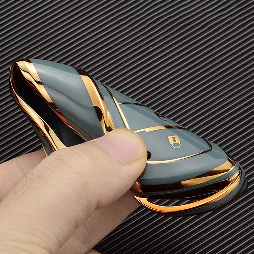 Custodia In Pelle Per Chiavi Auto Toyota: Protezione Con Stile Retrò (Blu, Modelli Selezionati)