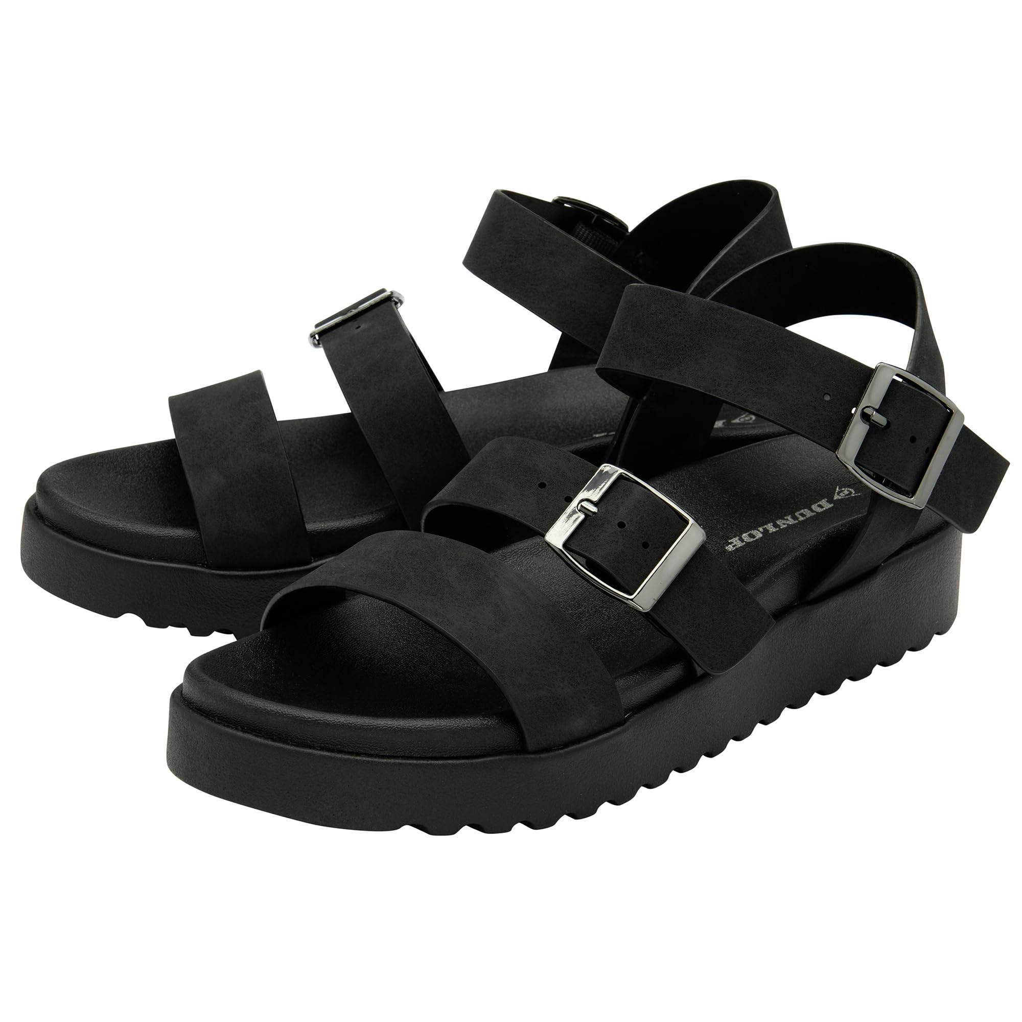 DUNLOPLadies Platform Gladiator Chunky Sandals