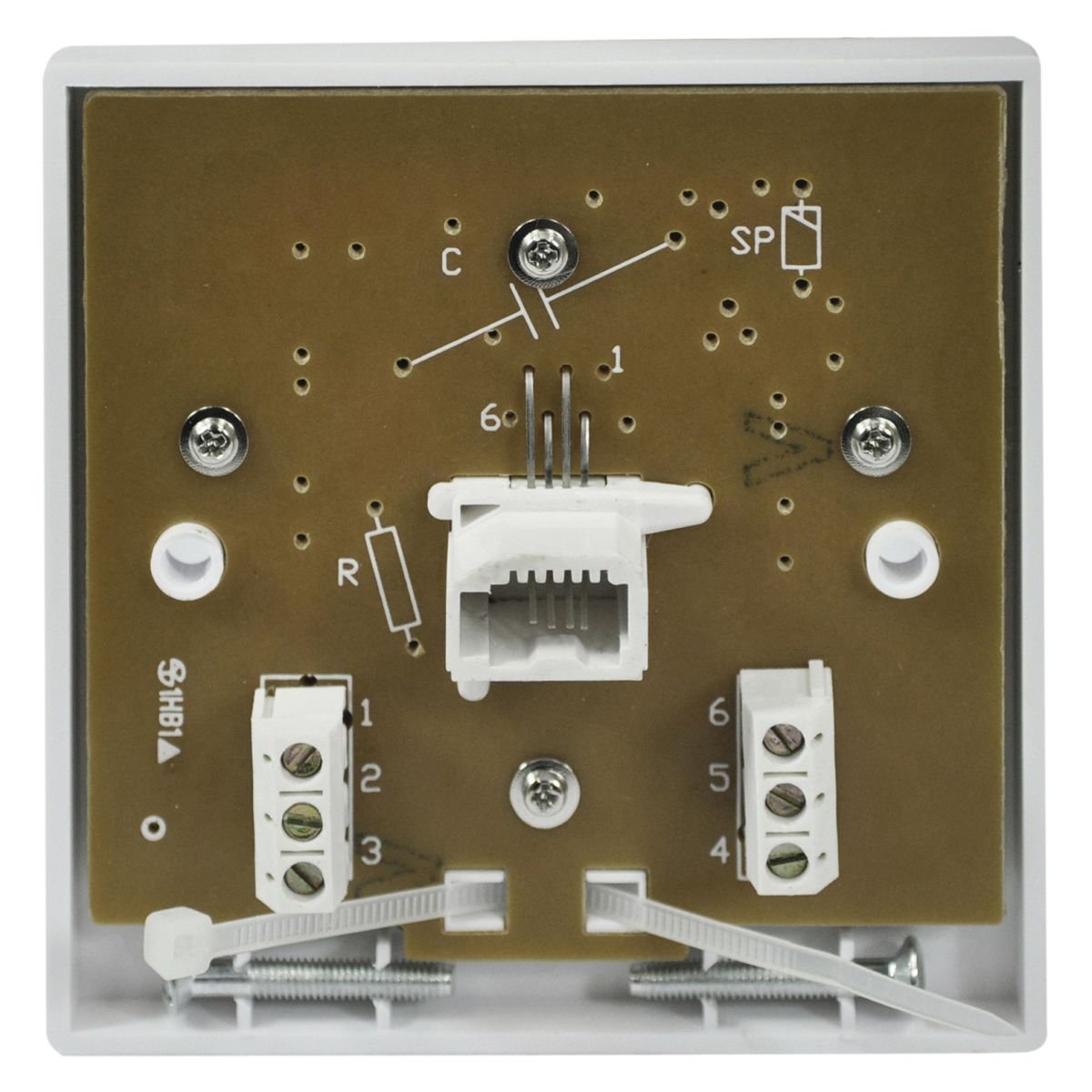 Electrovision Flush Mounted 3/6A Secondary Telephone Socket