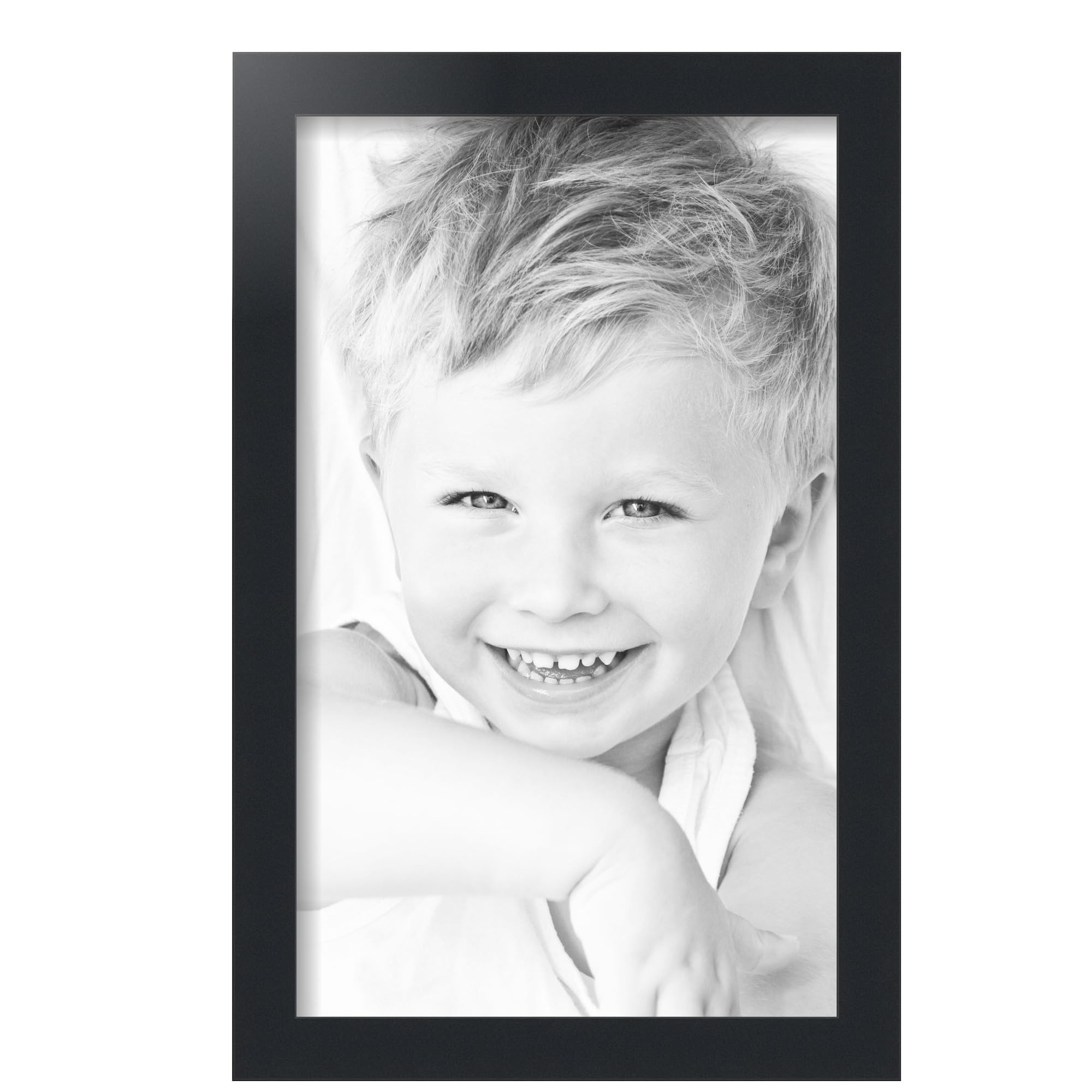 Amazon.com - ArtToFrames 11x18 inch Satin Black Picture Frame
