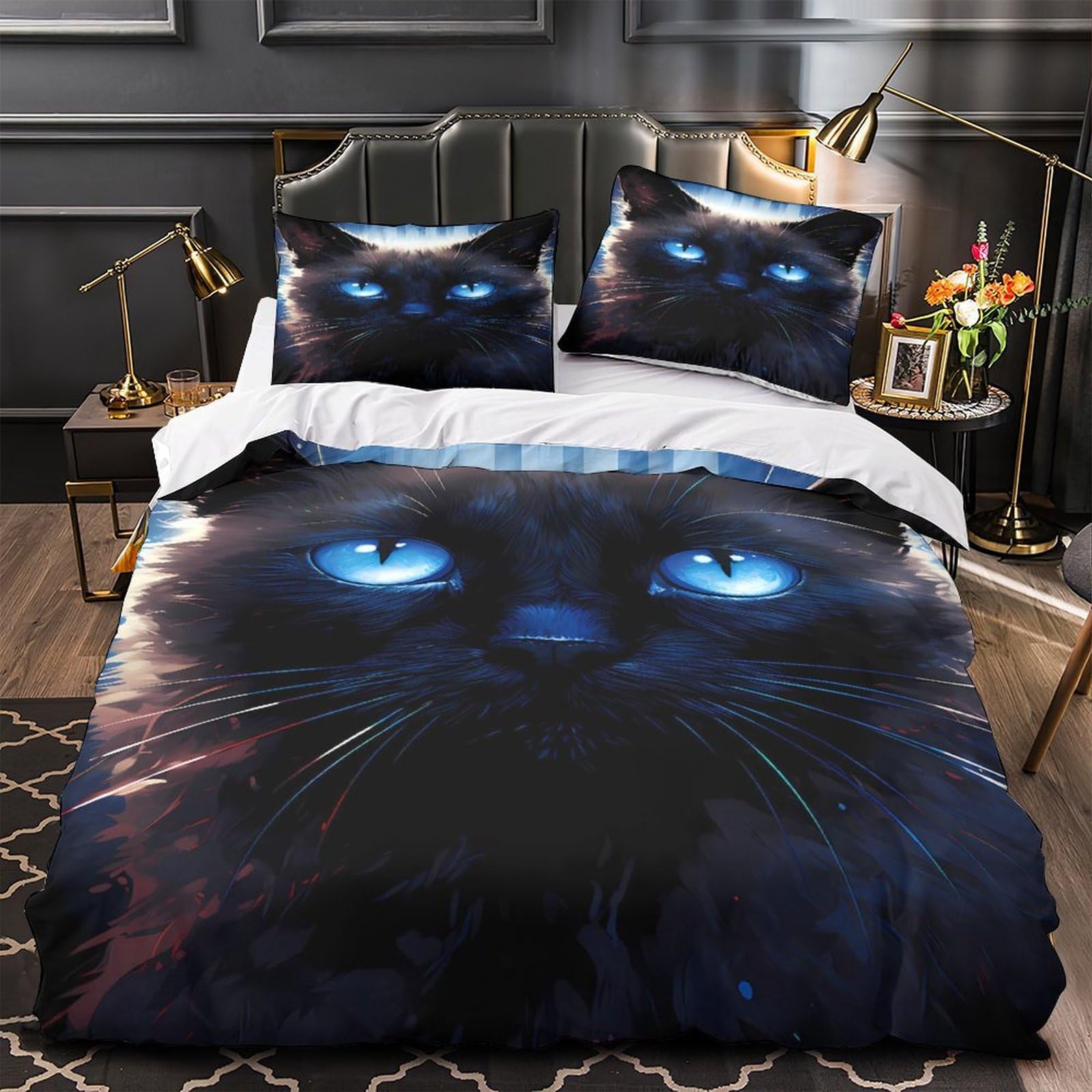 Housse de couette notes musicales hypoallergénique ultra douce