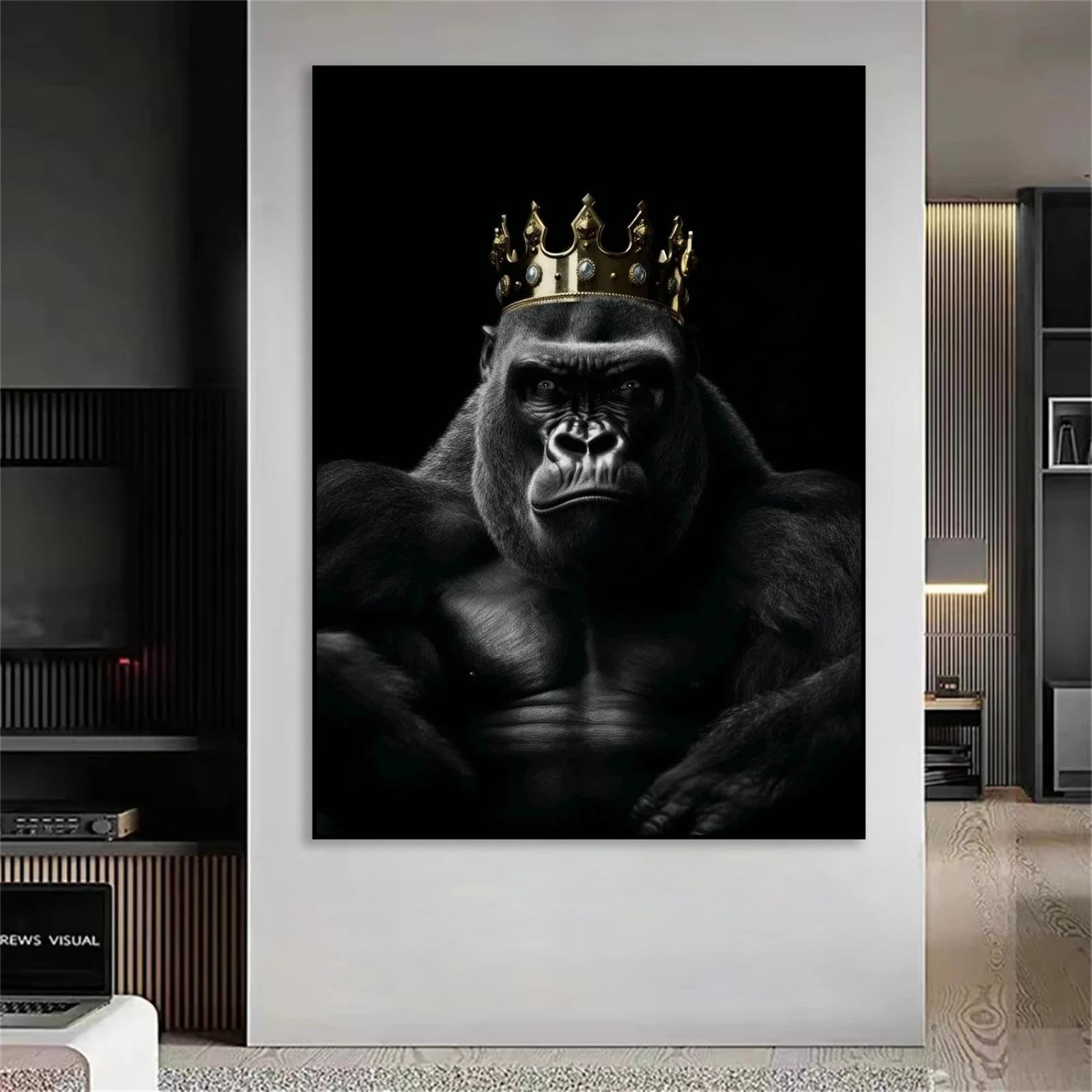 Amazon.com: African Wild Animals Canvas Gold Crown Picture Artwork