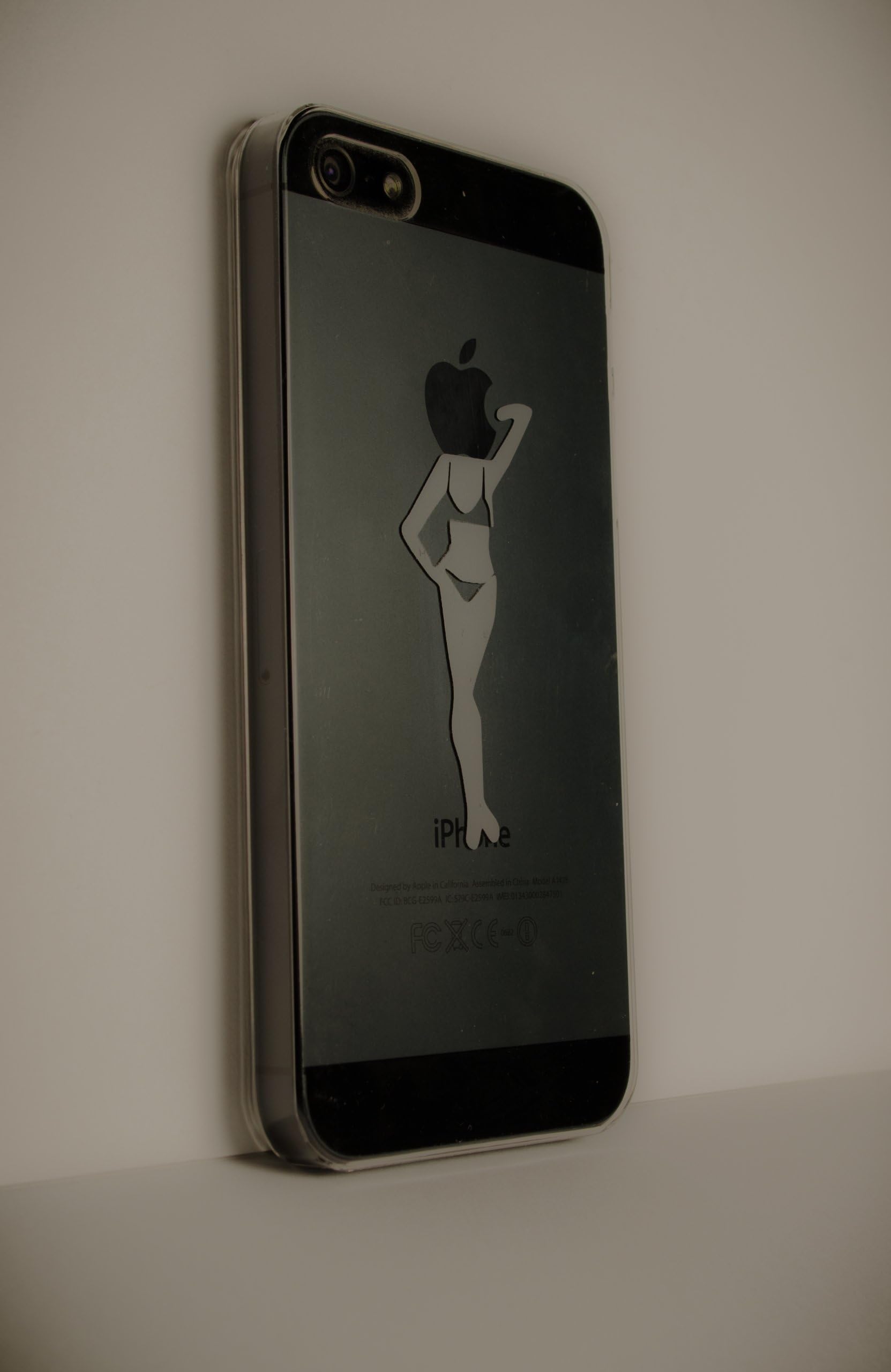 Ultra-slim Clear Artwork Case + Free Screen protector for Iphone 5 and 5s -Summer-