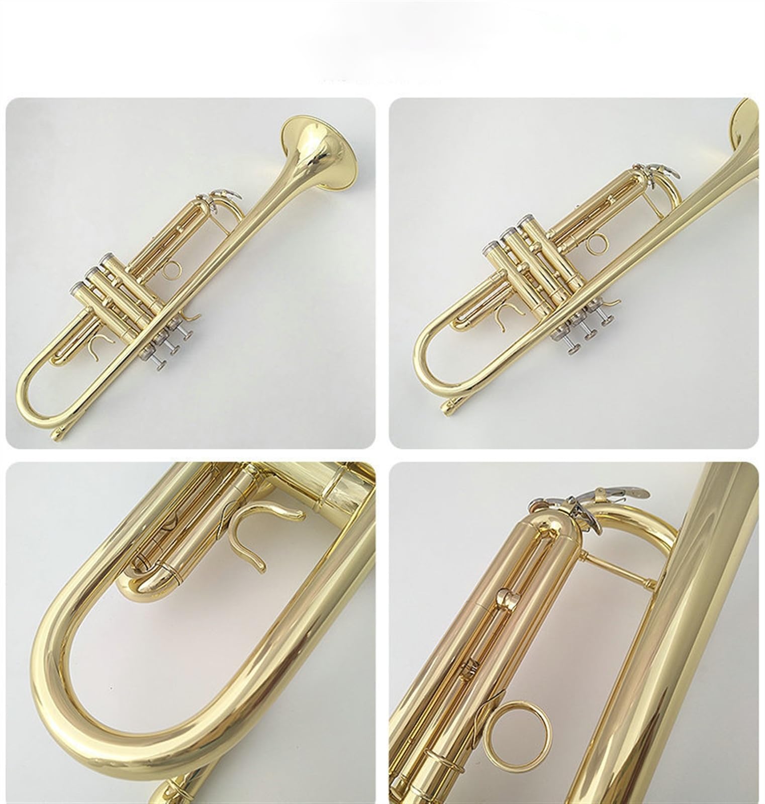 Standard Trompeten Trompete B Flach Blechblasinstrument Anfänger Messing Langlebig Exquisite Edelstahl