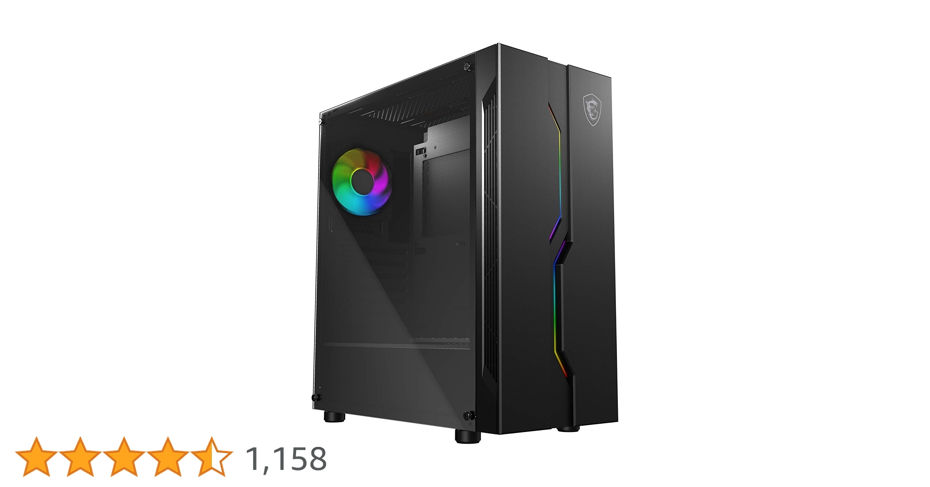 Amazon.co.jp: MSI MAG VAMPIRIC 010 ATXケース 強化ガラス ブラック