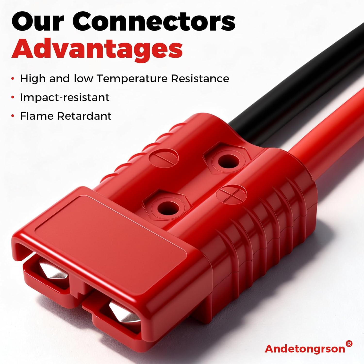 175A Flame Retardant Quick Disconnect Winch Power Cable with 9 FT,6AWG,Storage Canvas Bag,Copper Wiring Heavy Duty Quick Disconnect Power Cables for Forklift Car Motor Tractor (7FT+2FT 6AWG)