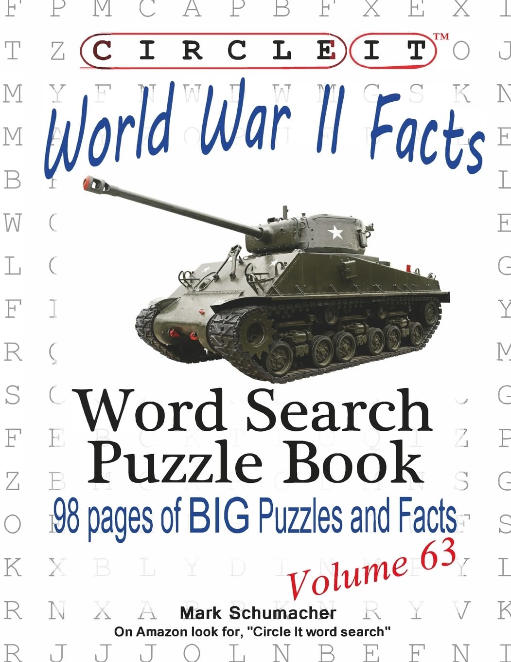 Circle It, World War II Facts, Word Search, Puzzle Book