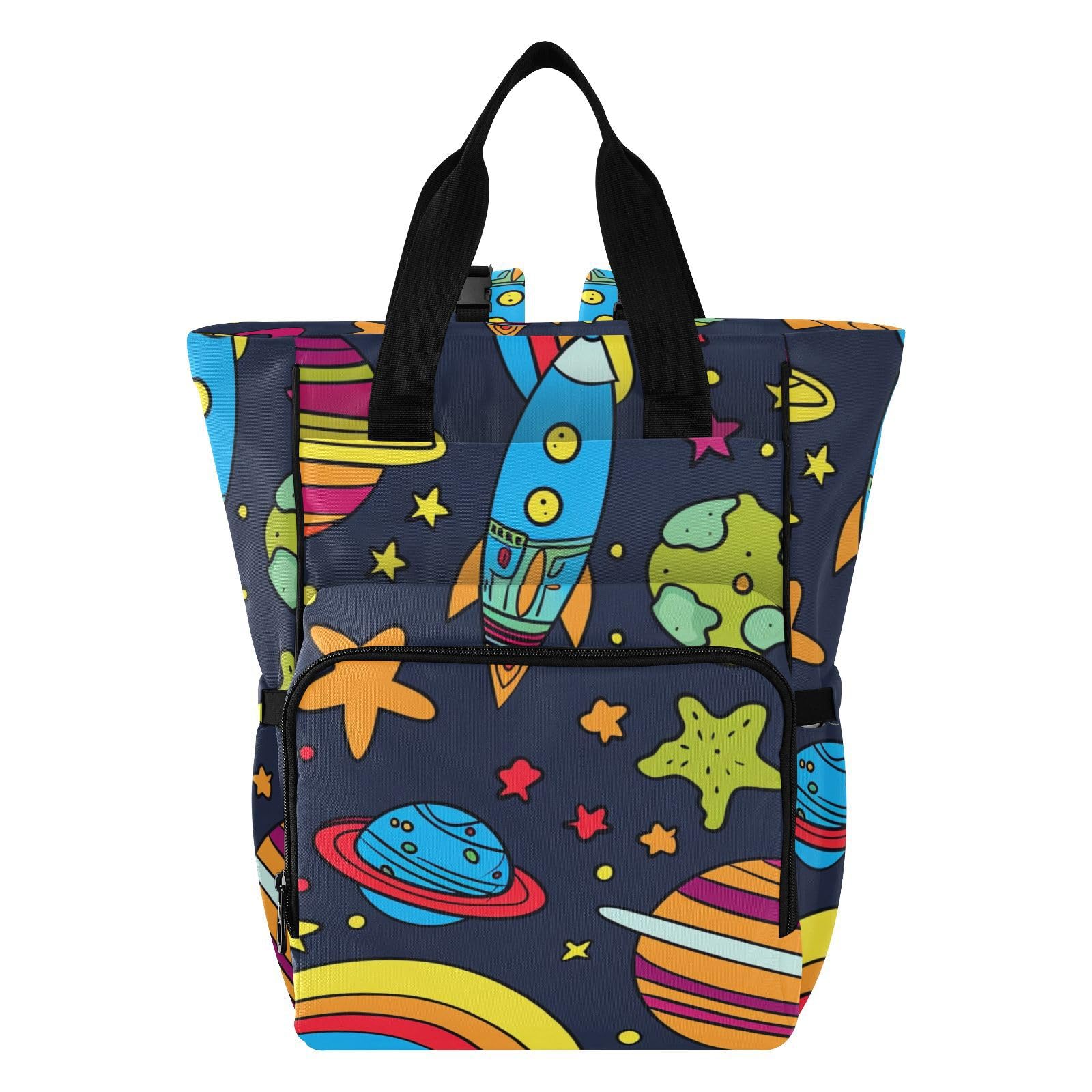 Baby Essentials - Bolsa de pañales con diseño de graffiti espacial