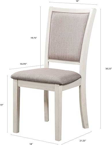 Miniatura 3 de New Classic Furniture Amy - Juego de mesa de comedor de 5 piezas, color beige y marrón Beige y marrón,marrón (Brown Cherry),Gris,marrón