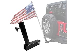 Hitch Mount Flagpole Holder Kit - Embrace Patriotism on the Road