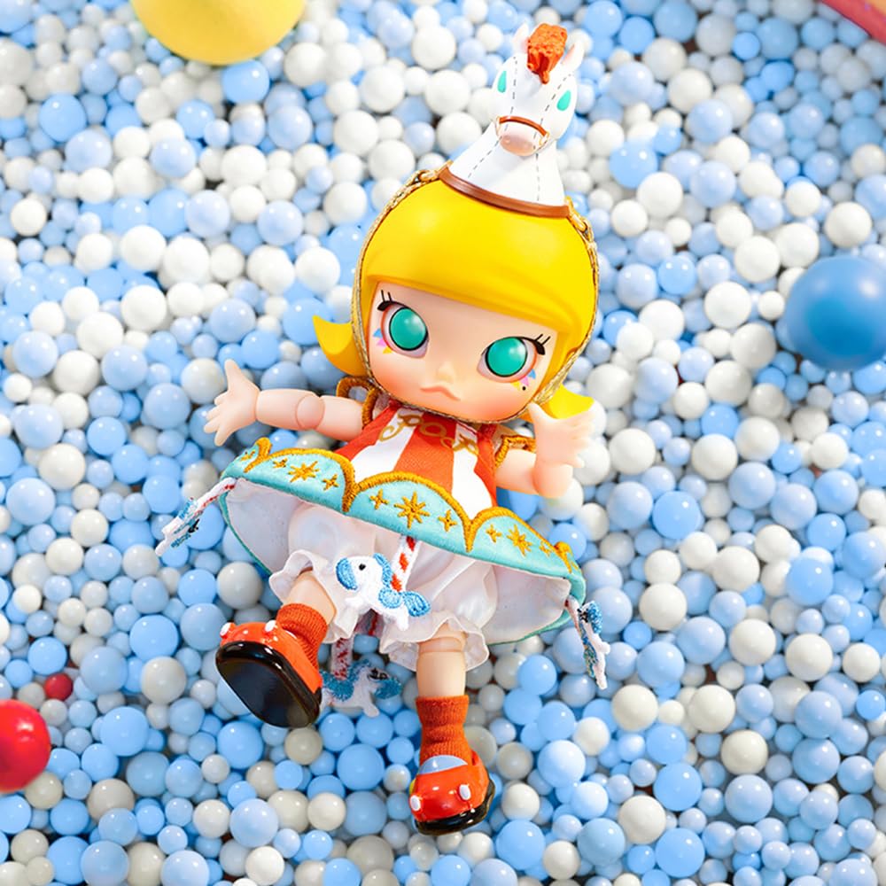 POPMART Gashapon Molly モリー ガシャポン　PVCフィギア Amazon.co.jp: POPMART MOLLY Carousel アクション フィギュア