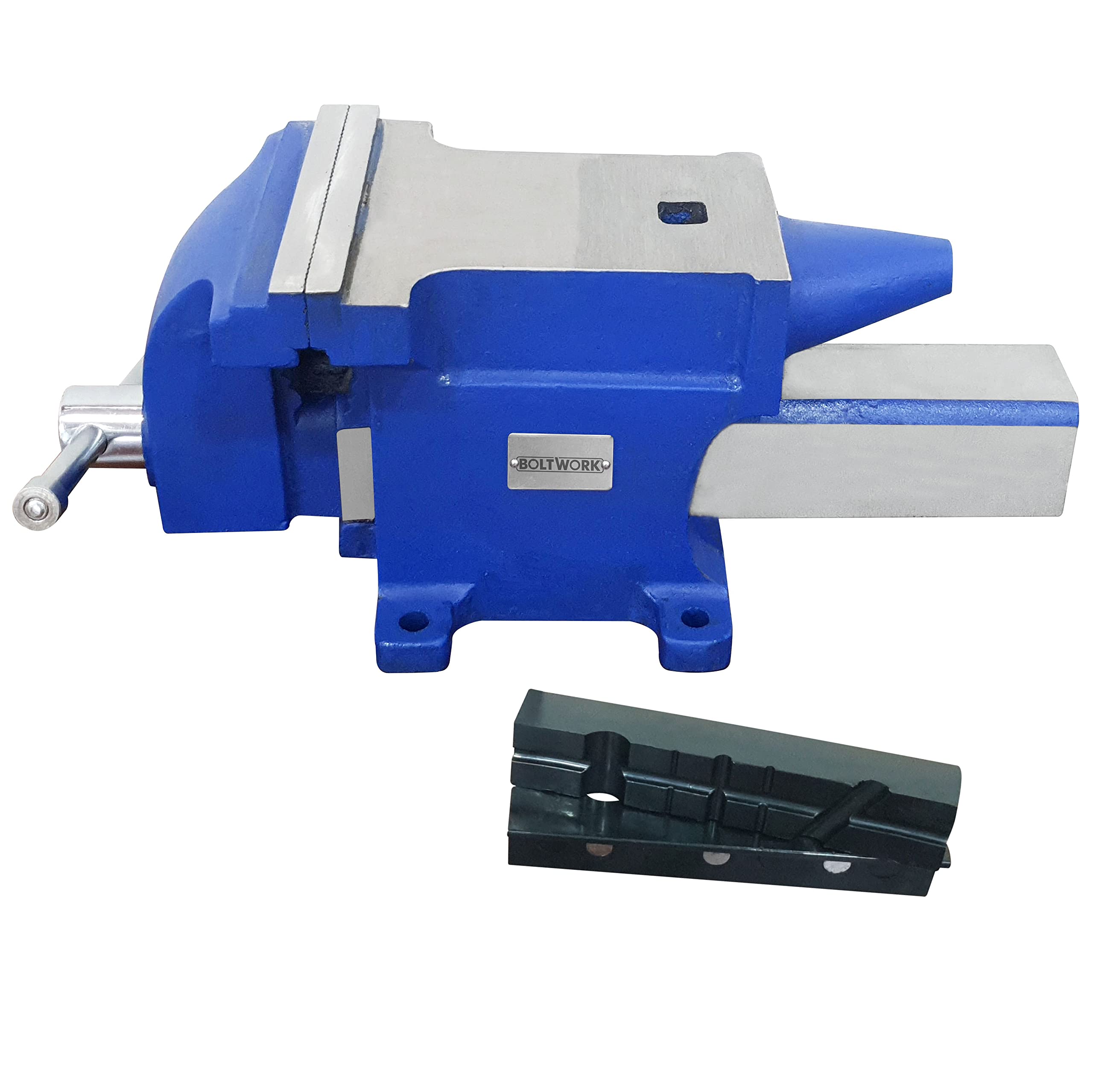 BOLTWORK Bench Vice and Anvil Engineer’s 2 in 1 Combo Vice with Anvil 6" Jaw Workshop 18kg Heavy Duty with Magnetic Soft Jaws, 1% of Sale Value Will be Donated to Children's Hospital Sheffield