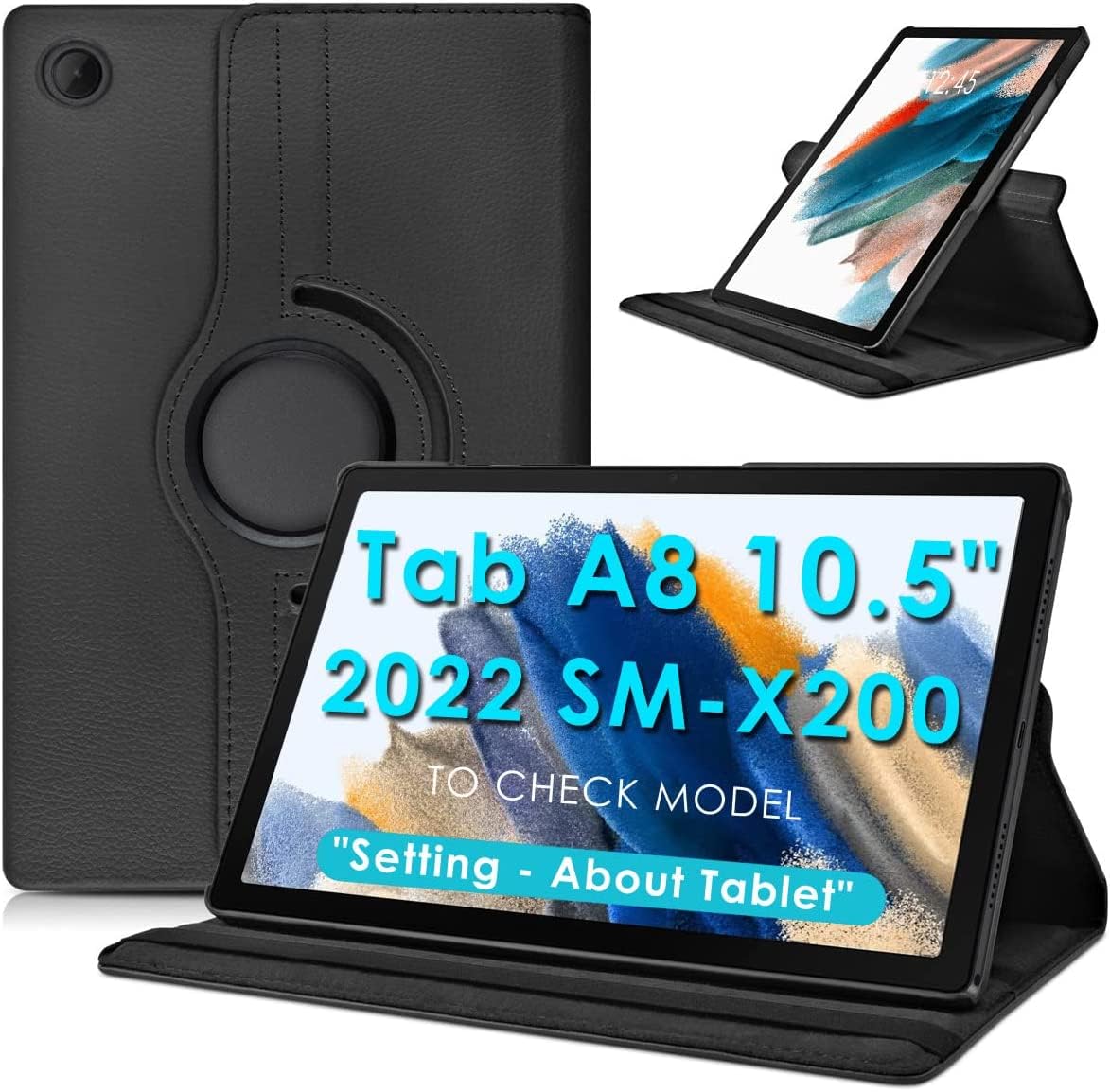 ST Creation Flip Case Cover for Samsung Galaxy Tab A8 10.5 inch 2022 Models SM-X200 SM-X205 (Black) (B09X6Y21N9) Amazon Price History, Amazon Price Tracker