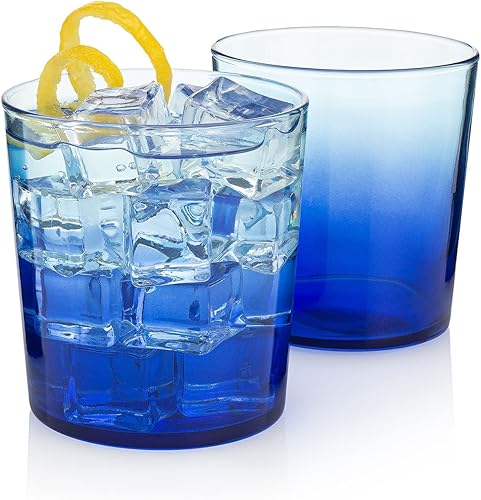Miniatura 1 de HISTORY COMPANY The Astor Million Dollar Blue Old Fashioned Rocks - Juego de 2 piezas colección de cajas de regalo