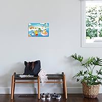 Vista 53 de Trends International Pokémon - Summer Wall Poster, 34L x 22.4W, Gold Framed Version
