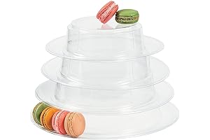 Fun Express 4 Tier Macaroon Stand for Weddings and Parties