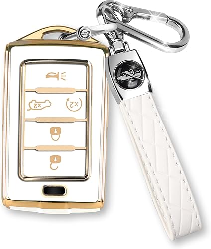 Funda para llavero de Jeep con llavero, protección de 5 botones, apta para Jeep  Grand Cherokee  Wagoneer  Grand Cherokee L  2021 2022 2023  Ordenar