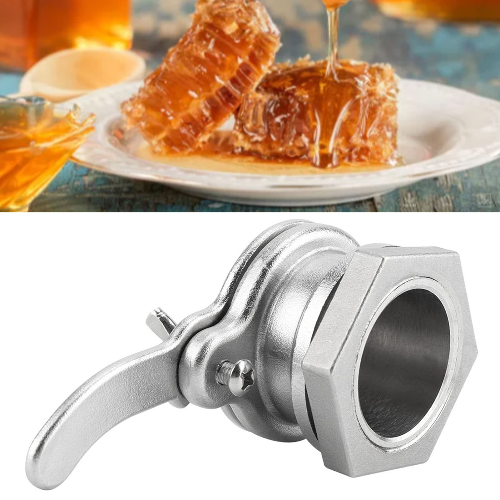 Vanne à Miel en Acier Inoxydable Robinet Extracteur Ustensile de Miel pour Apiculture