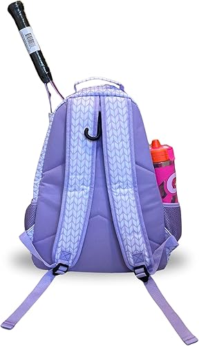 Miniatura 2 de Mochila de raqueta de tenis para mujer  Bolsa de tenis ligera que almacena 2 raquetas, pelotas y equipo deportivo  Mochila