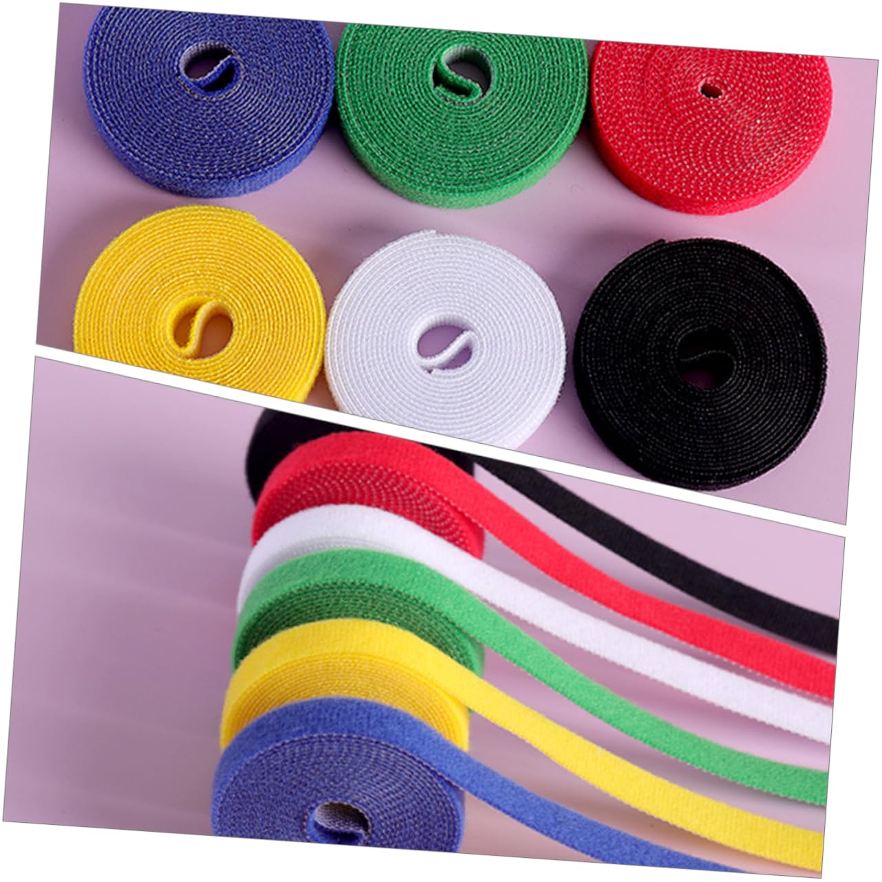 UKCOCO 5 Set Legature per Piante Nylon Resistenti E Riutilizzabili per Giardinaggio Fissaggio Rami E Multi per Ufficio 7 Pezzi*5