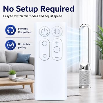 New Replacement Remote Control fit for Dyson Fan AM06 AM07 AM08, Part NO.965824-01 965824-02