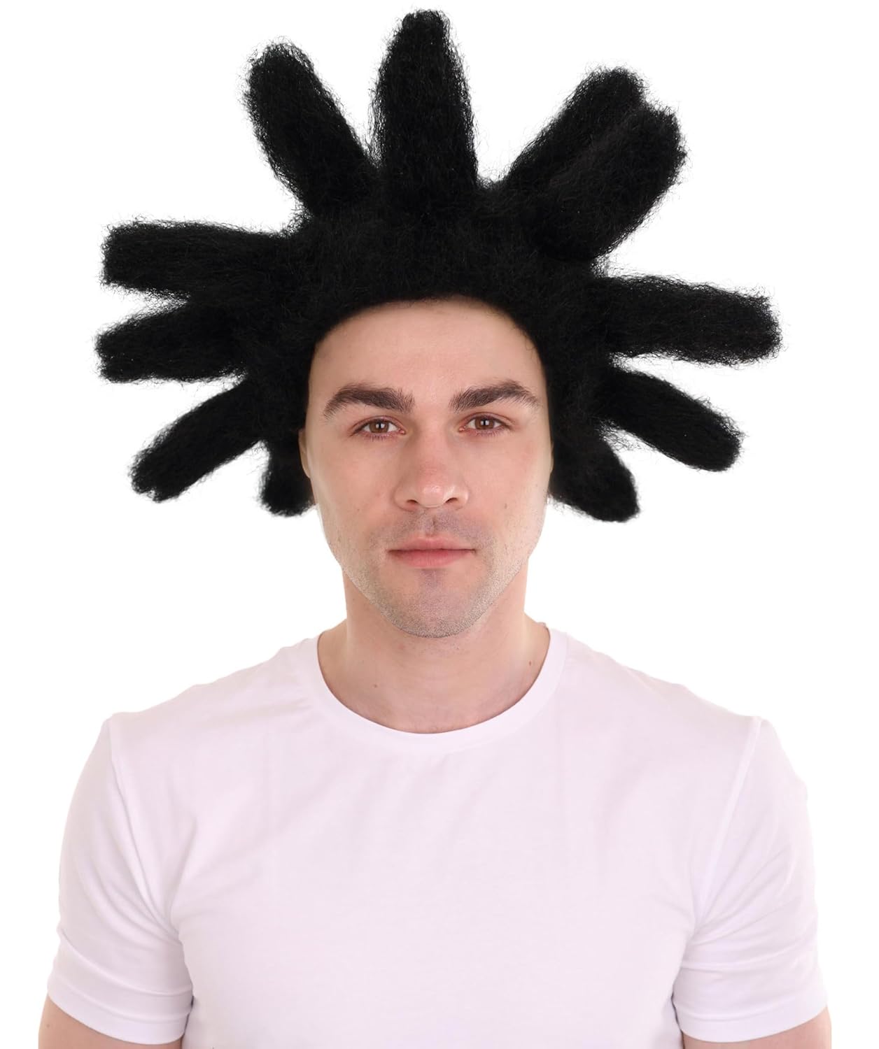 HPO Adult Men’s American Rapper Signature Skipy Bonk Wig, Best for Halloween, Flame-retardant Synthetic Fiber