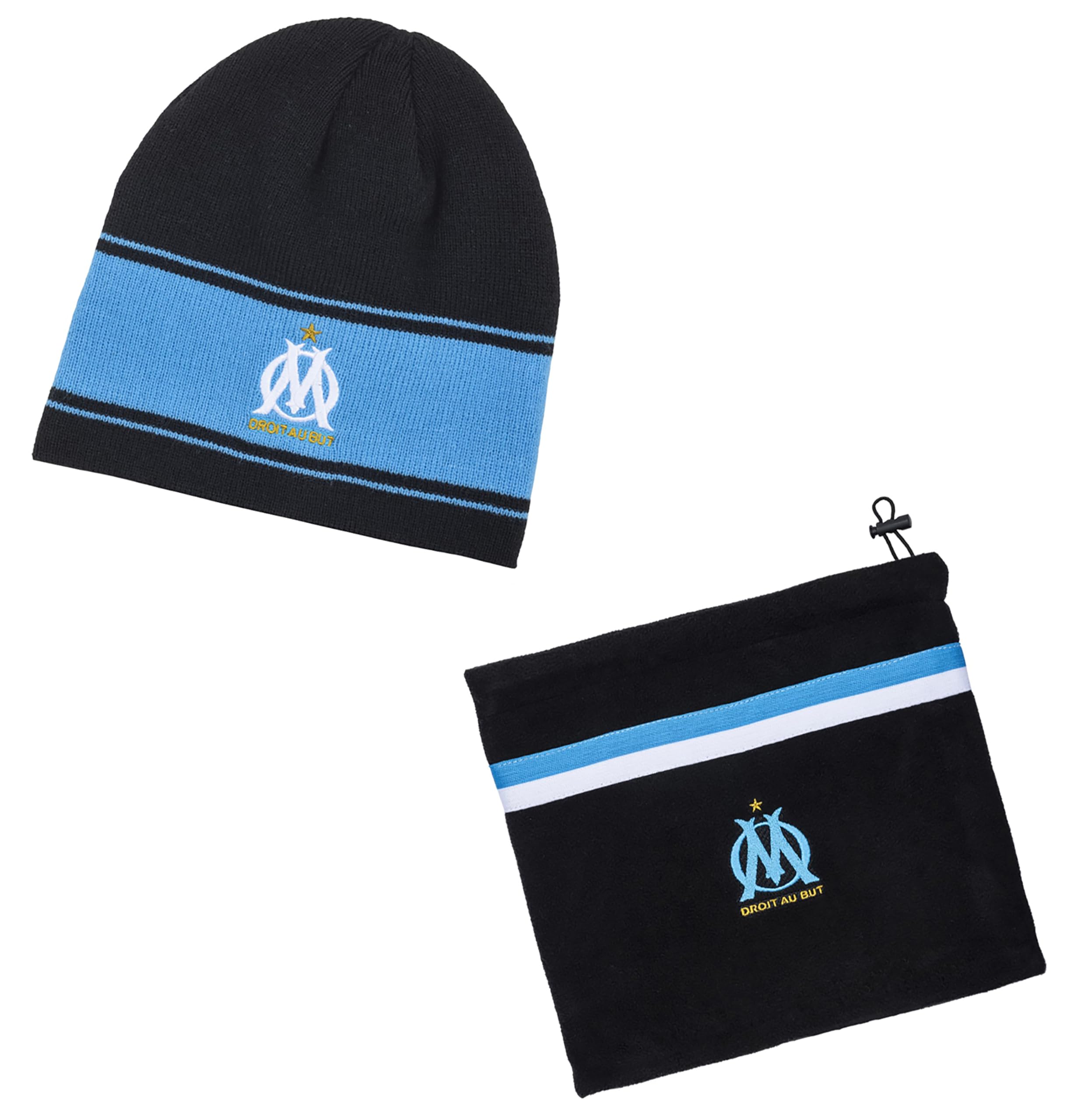 OLYMPIQUE DE MARSEILLE Coffret Bonnet + cache cou OM - Collection officielle