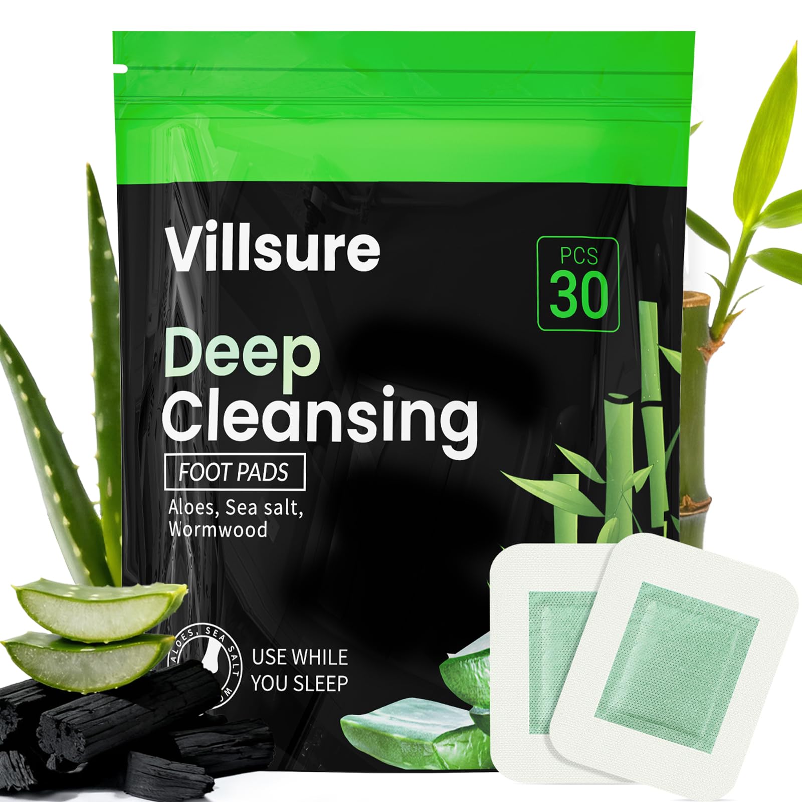 Villsure Cleansing Foot Pads (30 PCS)