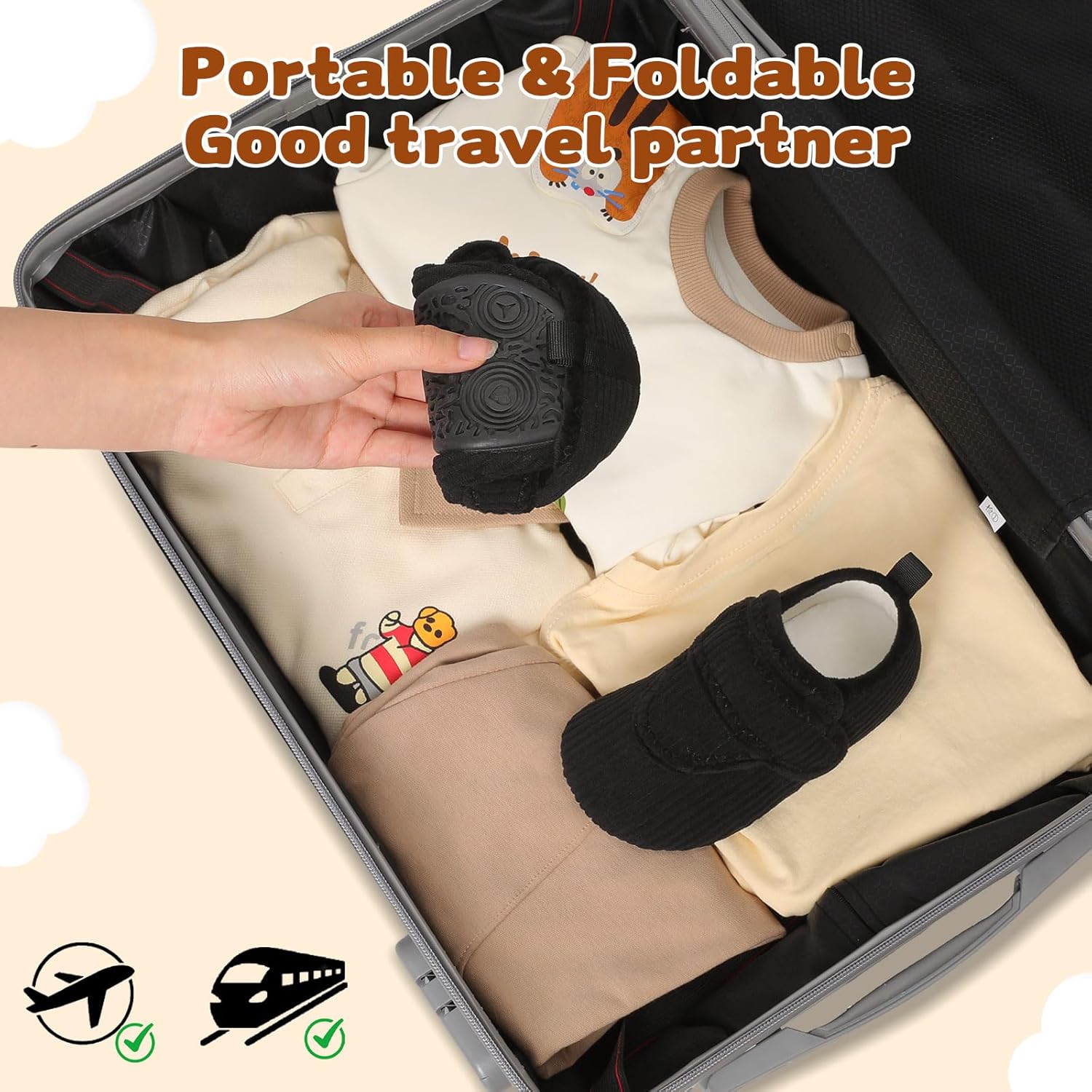 LeIsfIt Toddler Slippers Boys Girls House Shoes Soft Warm Kids House Slippers Slip on Cozy Bedroom Sock Shoes Non-slip Indoor Outdoor Slipper Shoe - Image 5