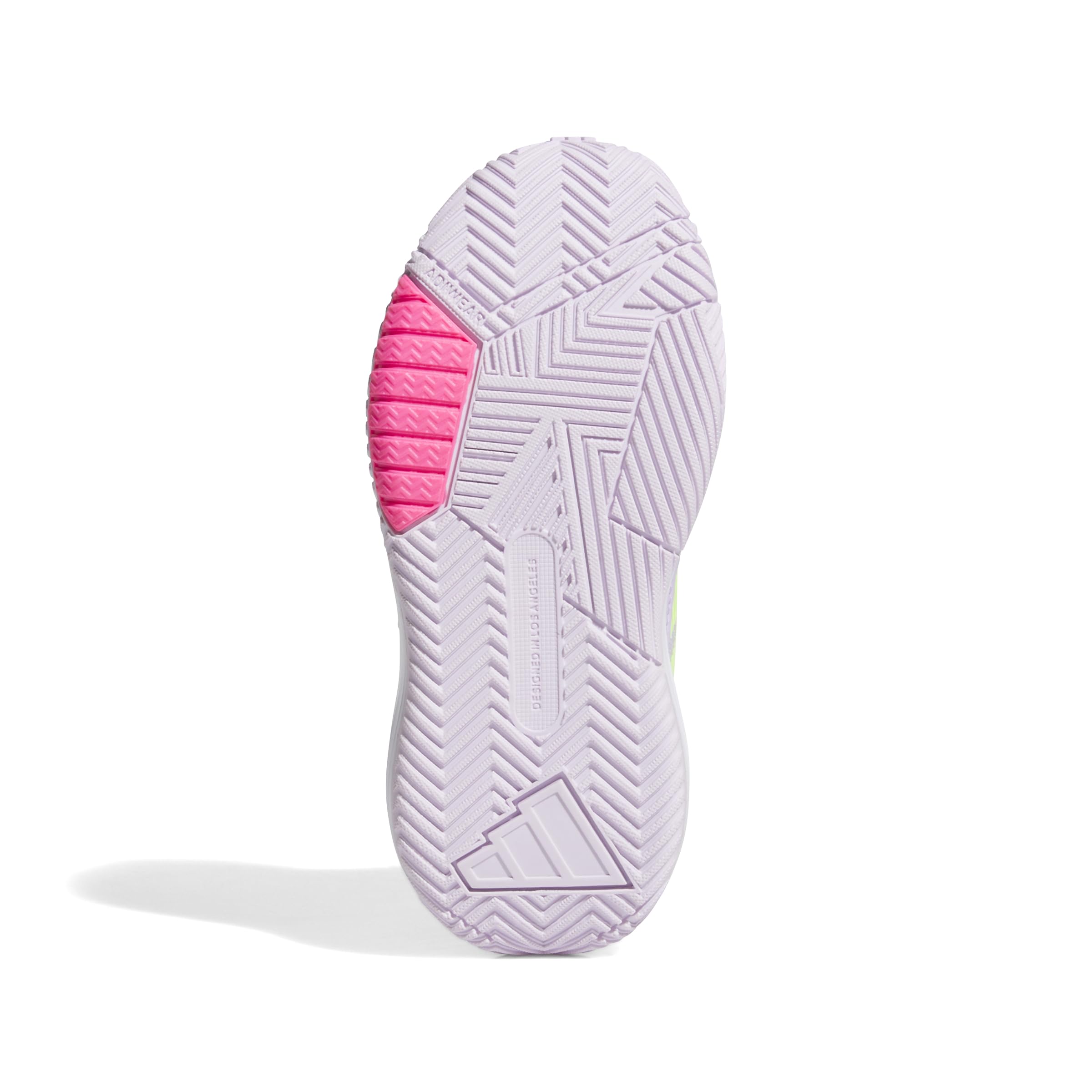 Adidas Unisex - Bambini OWNTHEGAME 3.0 Shoes, Ice Lavender/Lucid Lemon/Powder Plum, 32 EU