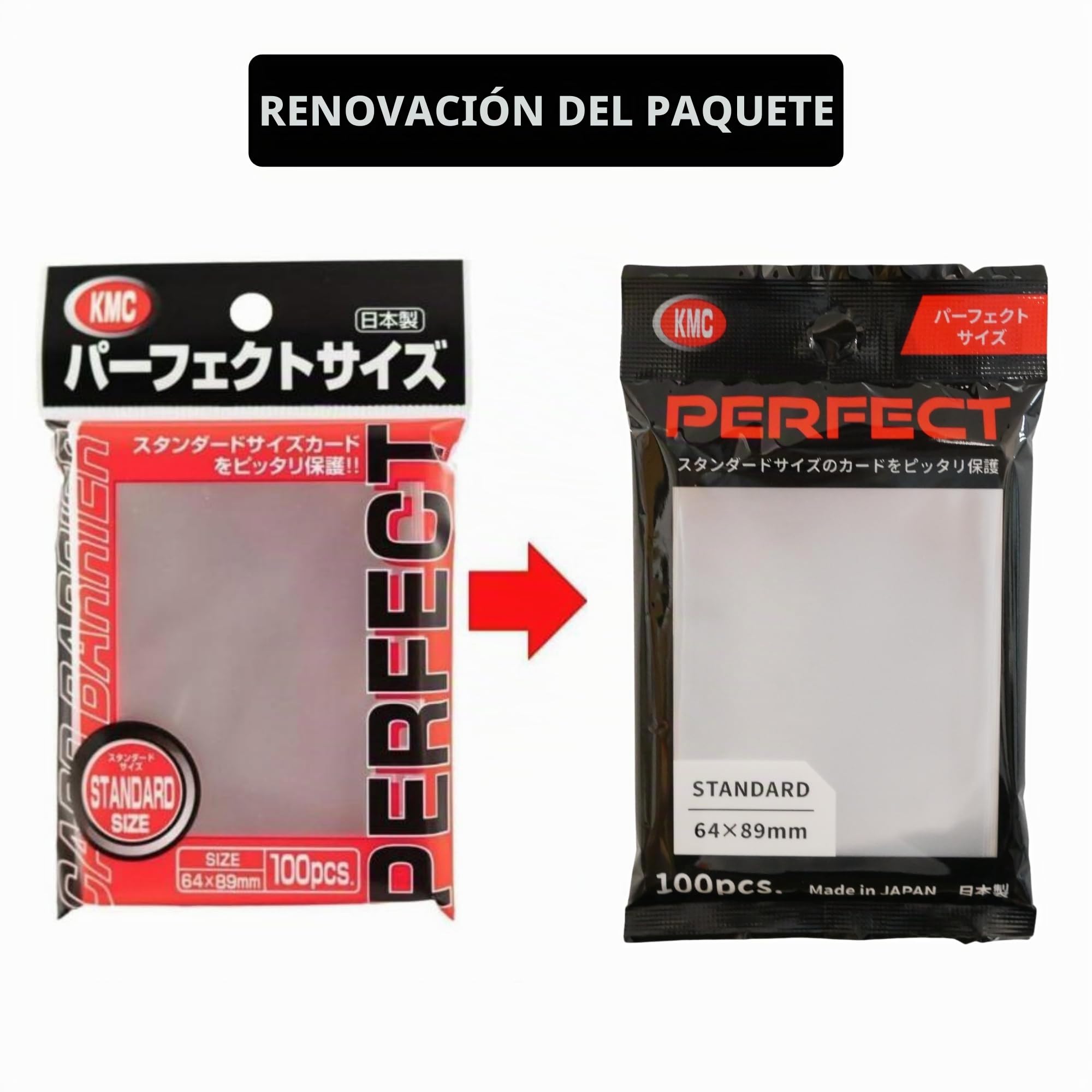 KMC 100 Karte Barriere Perfekte Größe (10 Packungen/Gesamt 1000)