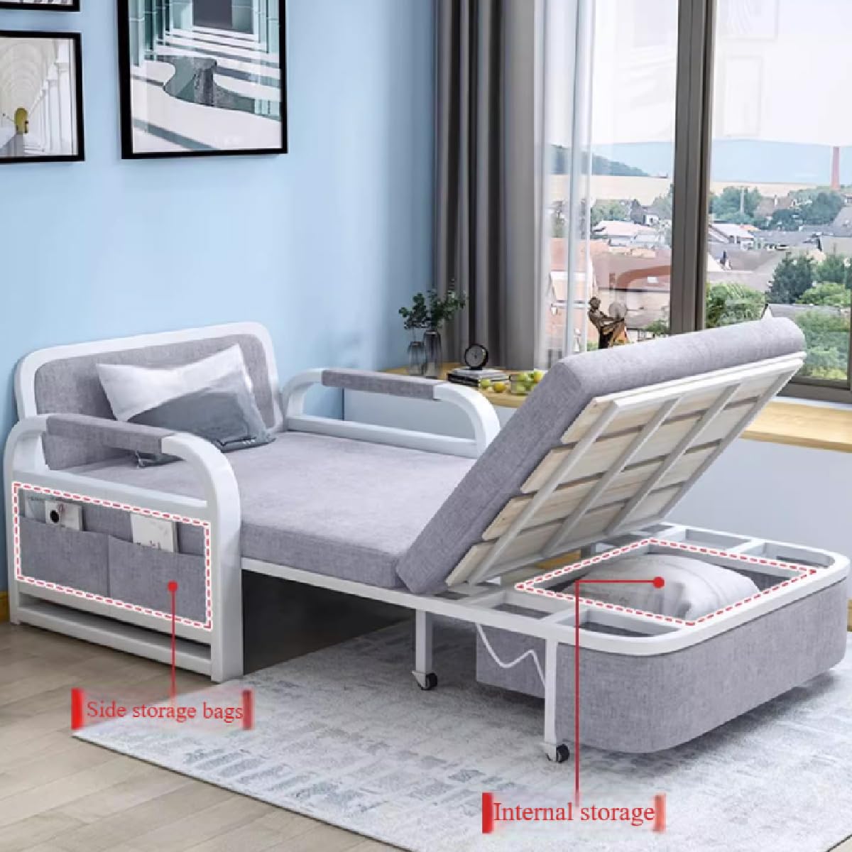 Amazon｜コンバーチブルスリーパーソファベッド、完全に分解して洗濯