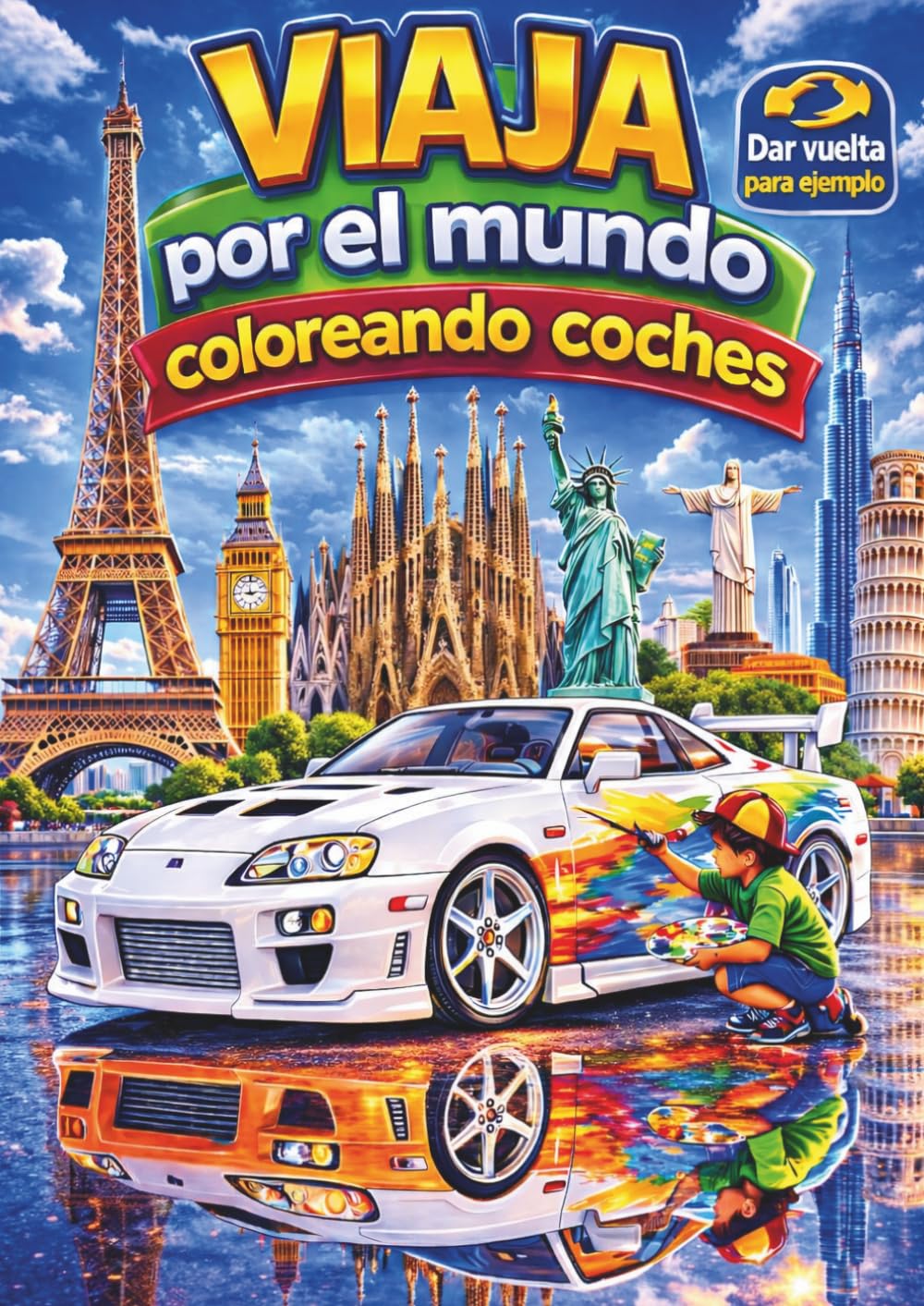 Viaja por el mundo coloreando coches