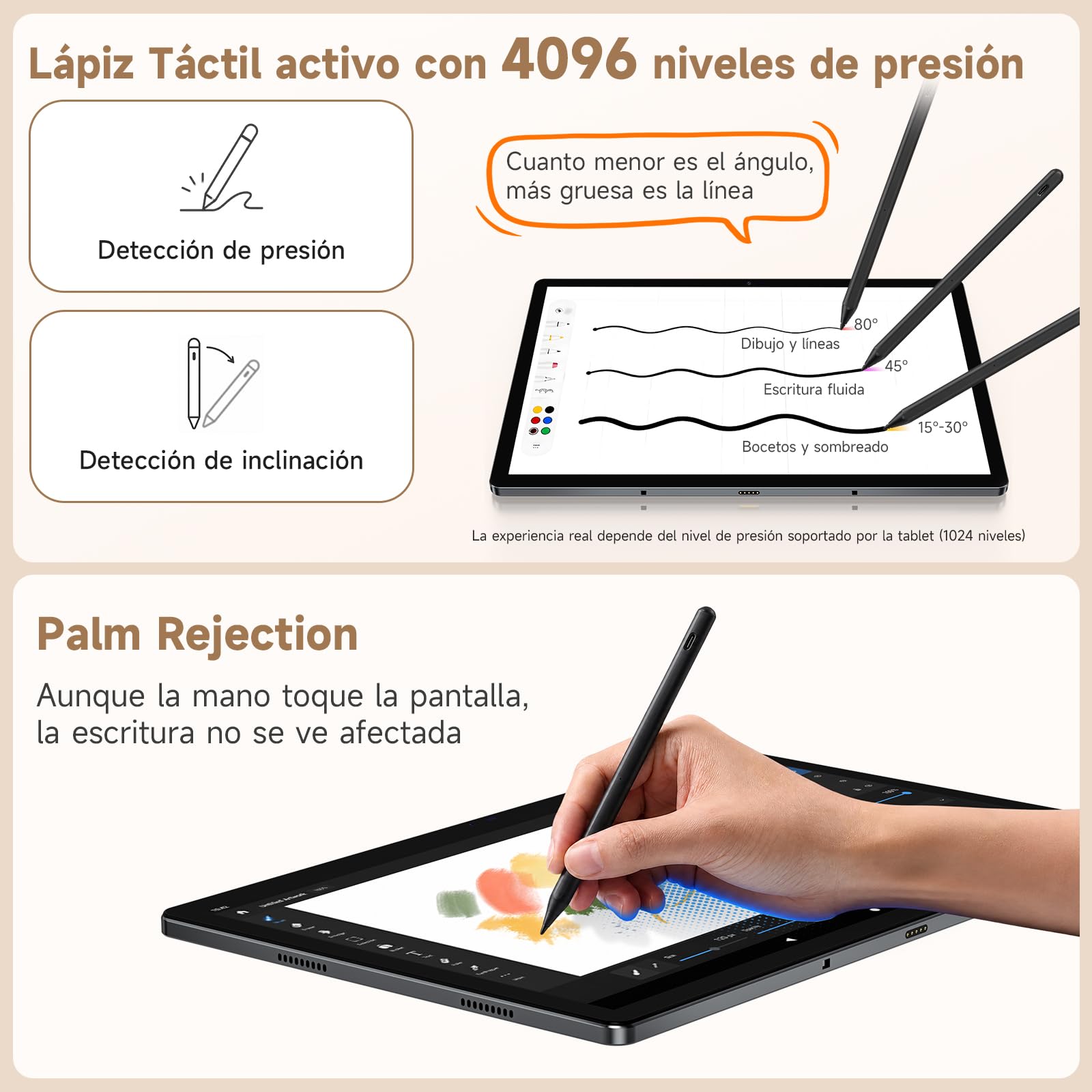 BMAX Tablet 13,3 Pulgadas con Lápiz Táctil, Android 16, 4G LTE, 28GB+128GB | Pantalla Mate Efecto Papel, Lápiz Táctil, 1920×1200 IPS, 12000mAh, Octa-Core, GMS, Widevine L1, Gemini AI, WiFi 5
