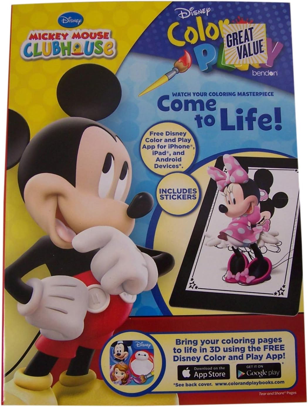 Mickey Mouse 144 Page Coloring And Activity Book With Over 30 ...