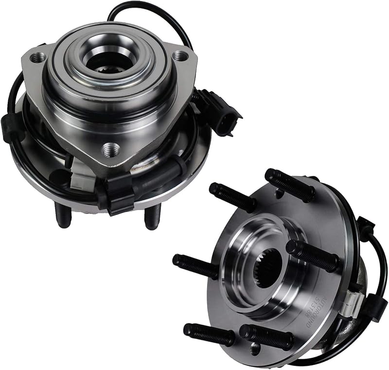 Conjunto cubo e rolamento de roda dianteiro Autoround 513188 com ABS para Chevy Trailblazer, GMC Envoy e aplicações compatíveis – 2 unidades