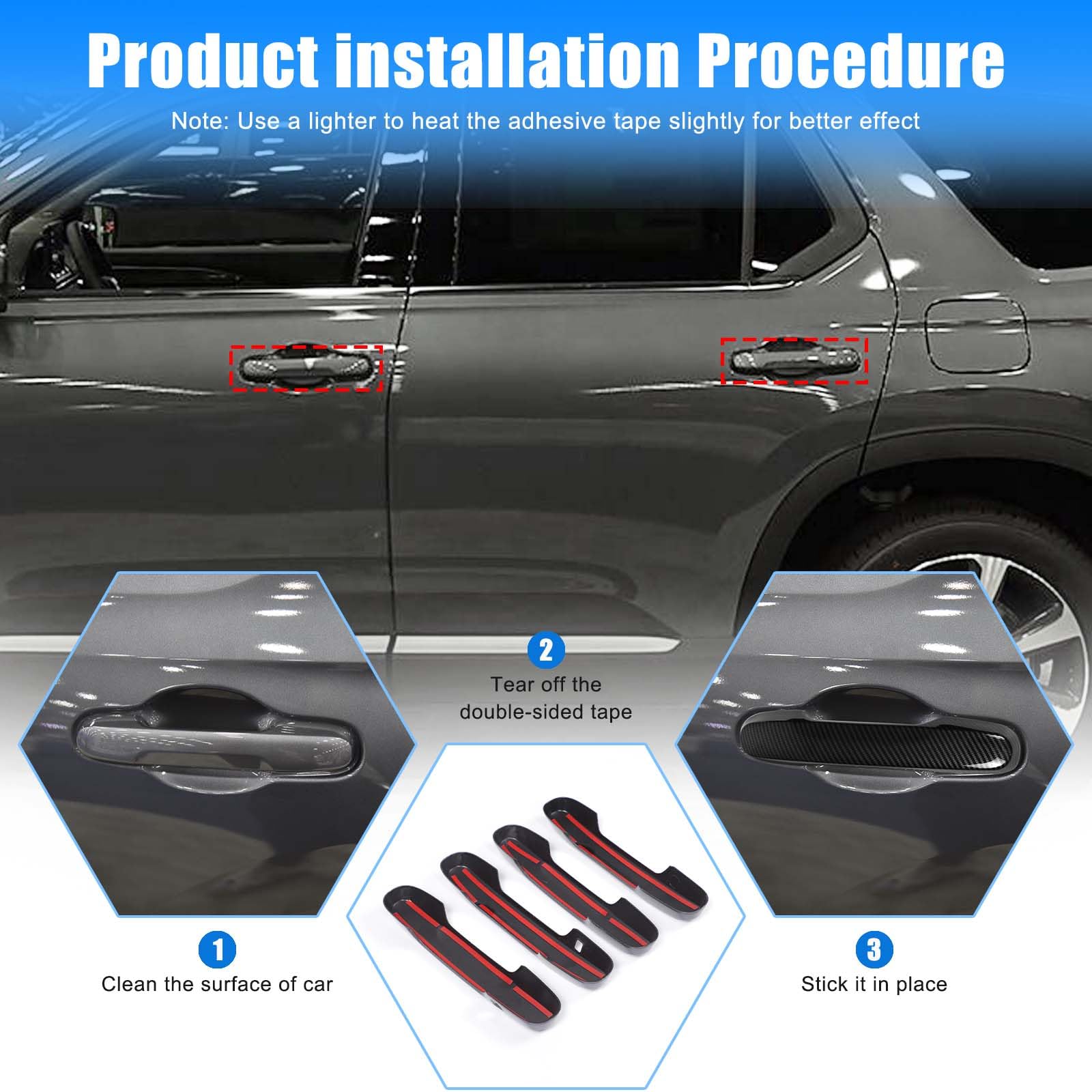 Chrome Door Handle Covers For 2009-2015 Honda Pilot - Set Of 8 EZ Motoring