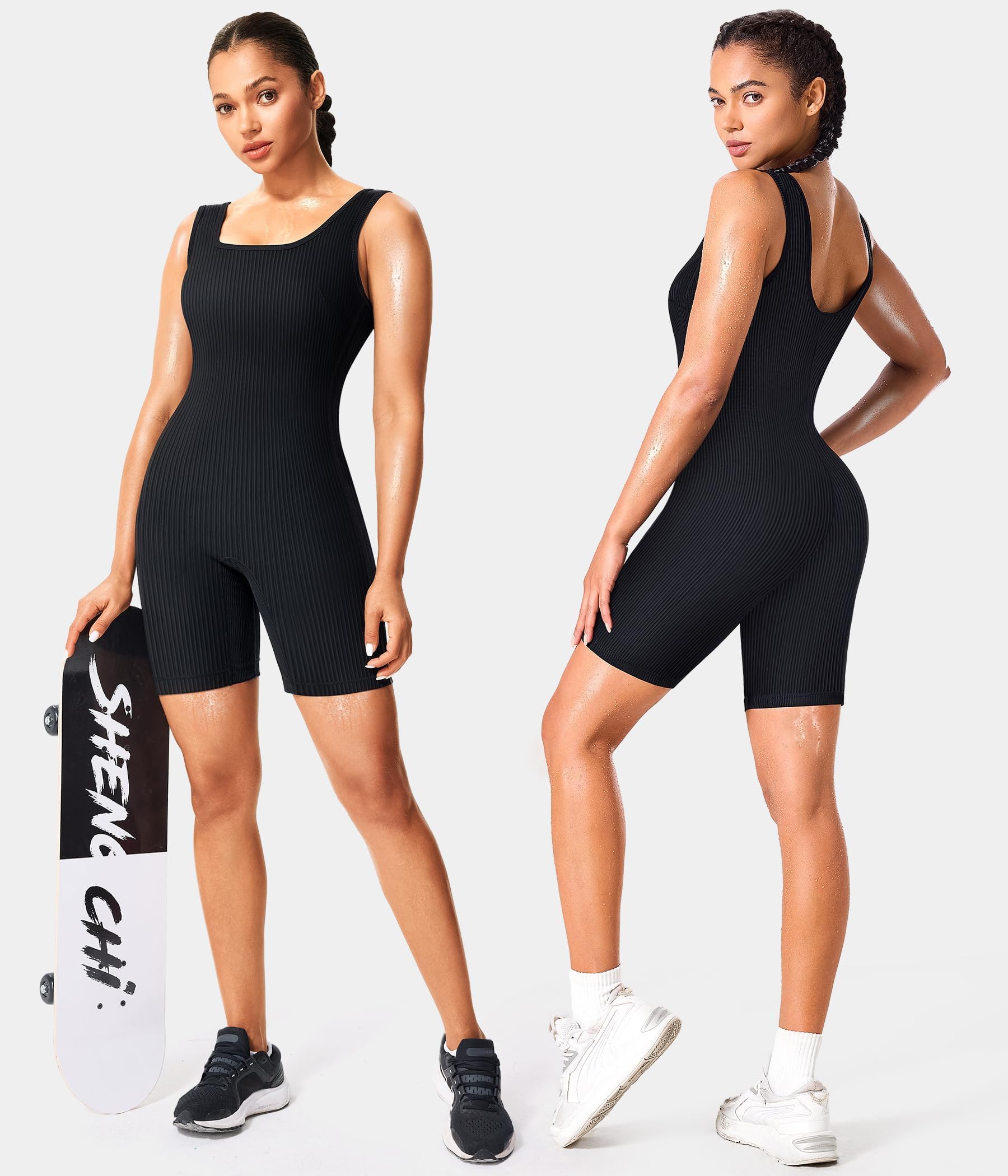 Gotoly Traje Sauna Mujer Adelgazante Faja Reductora Compresion Sudoración de Sauna Completo Shapewear para Deporte, Yoga, Fitness