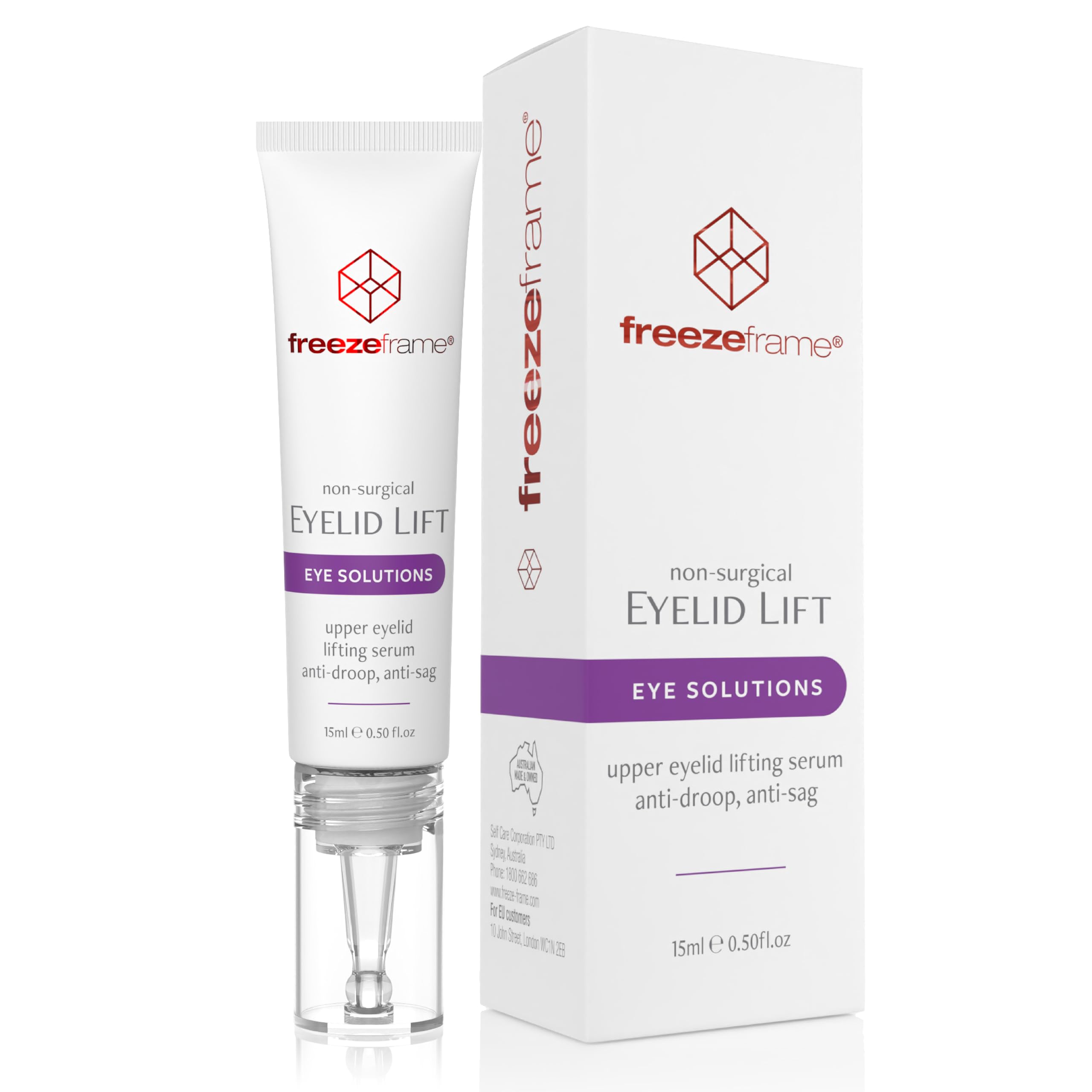 freezeframe, Eyelid Lift, Clinical Lifting Eye Gel and Eye Serum, Lifts and Opens Eyes, Anti-droop