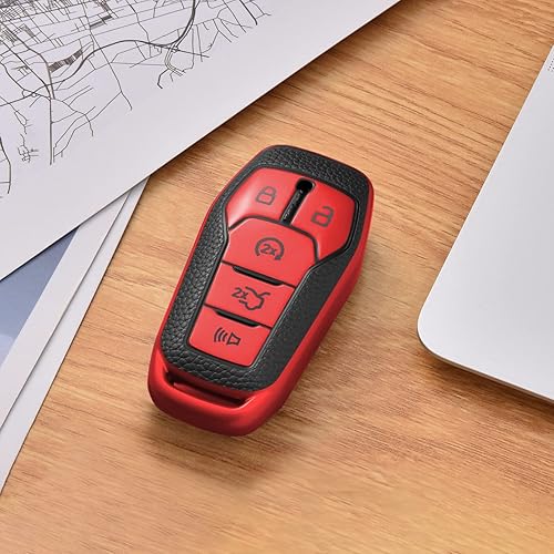 Miniatura 7 de ELOHEI Funda para llavero de automóvil de TPU suave para Ford, compatible con Ford F150 Explorer 2013-2016 Ford Fusion 2015-2017 Ford Mustang Edge