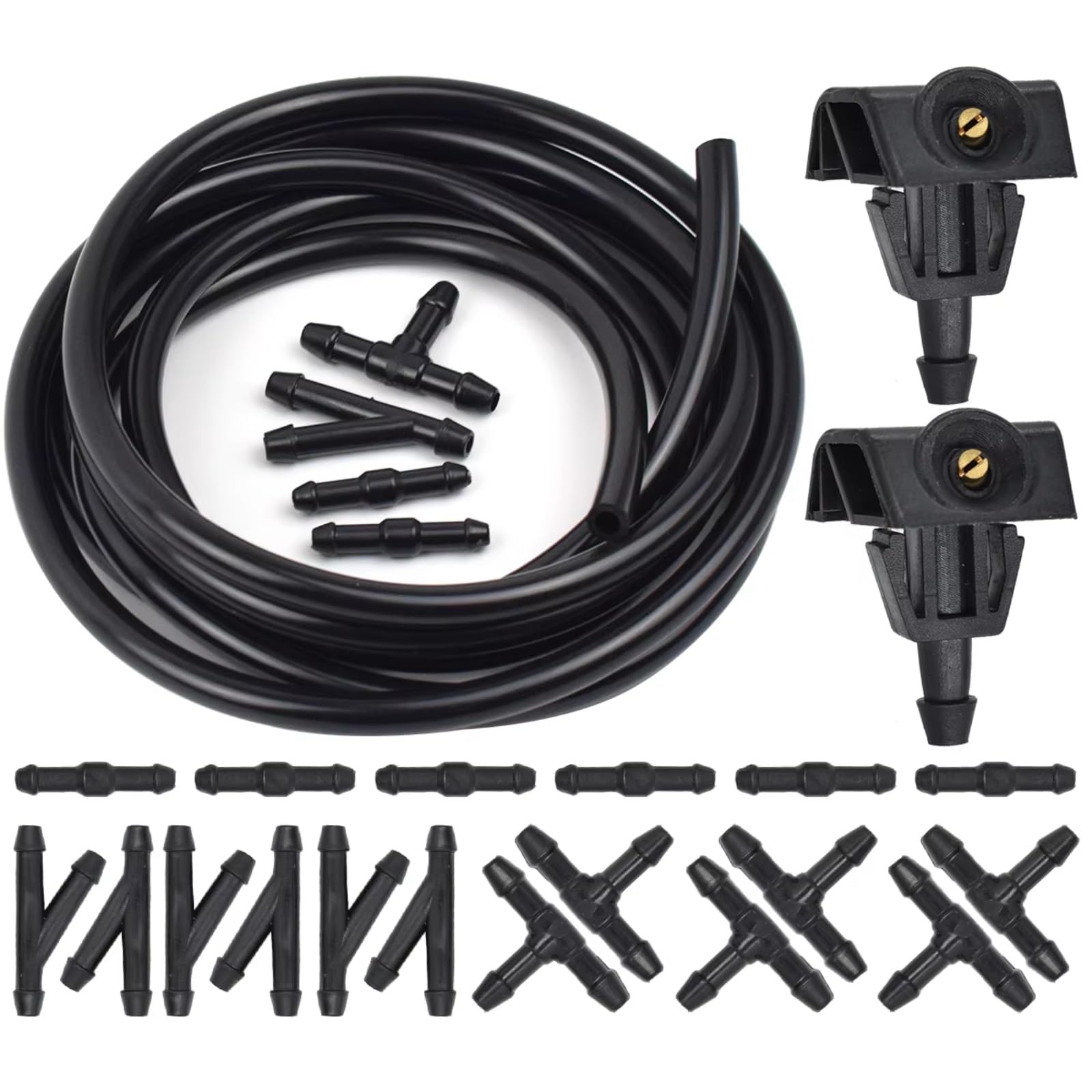 do Nissan SYLPHY 2006-2011, SYLPHY 2012-2019 i Juke F15 2015-2018: dysza do spryskiwaczy lodu (dysza i wąż 2 m)