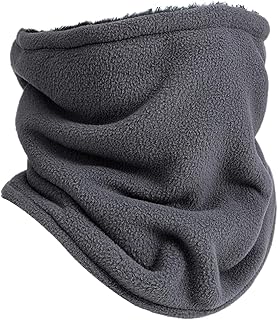 Neck Gaiter | 防風と通気性を備えた調整可能なフリースカバー | スキー用ネックガイター - 男女兼用 スキー スノーボード 寒冷地 冬 バイク ランニング アウトドア アクティビティ 対応