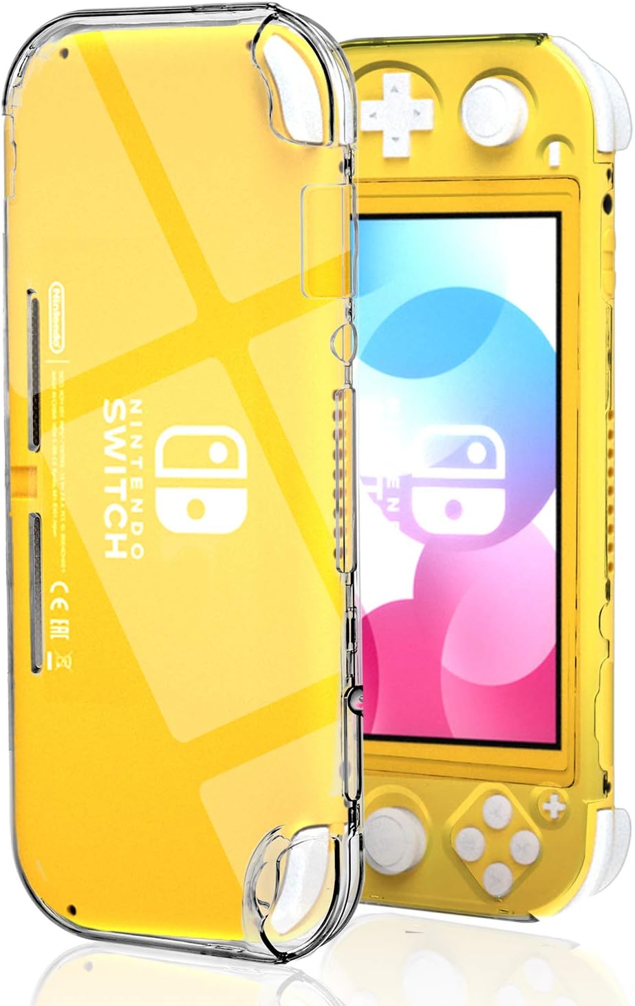 Nintendo Switch Lite Case - Hard Clear Switch Lite Protective Case, Shockproof Transparent Shell Cover, Scratch-Resistant Design - Switch Lite Accessories for Kids, Travel & Daily Gaming