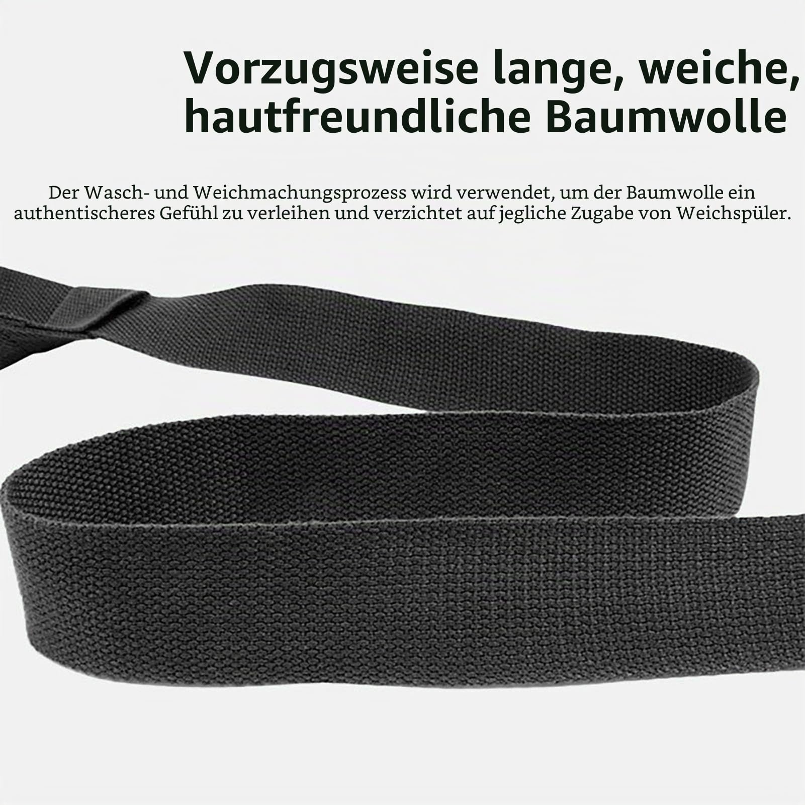 Yogamatten-Tragegurt – Yogamatten-Trageriemen, rutschfestes Stretchband, verstellbar, Mattenhalter, Mehrzweck-Yogamatten-Tragegurt für Yogamatte, Schwarz , 21.65x0.98 inches